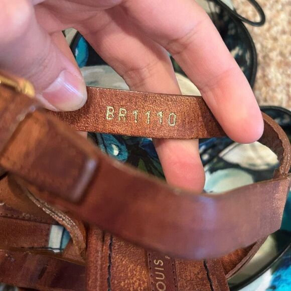 Louis Vuitton Size 36 Floral Heel Sandal with Dustbag - Picture 7 of 10